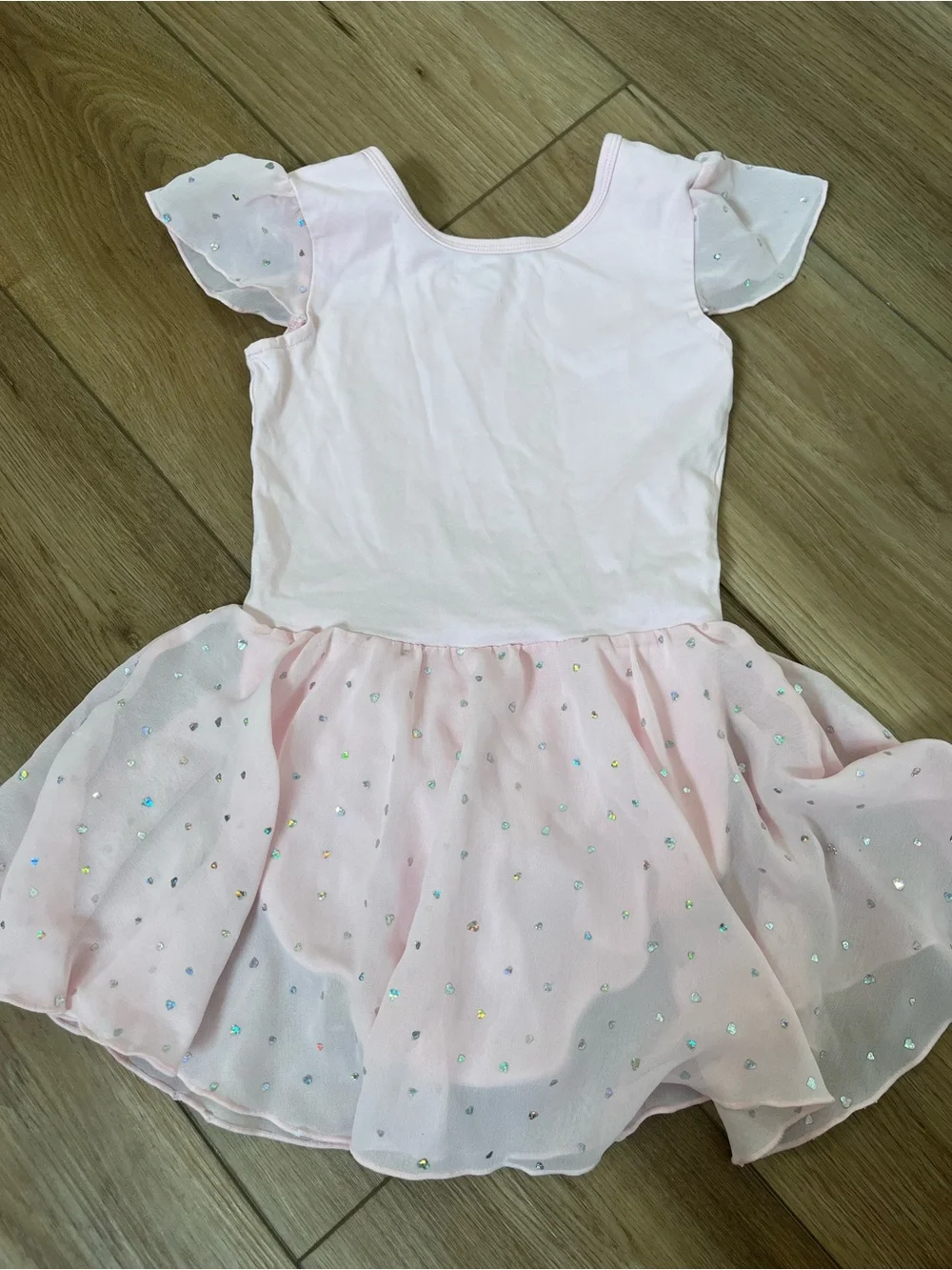 Stelle Ballet Pink Leotard with attached sparkle skirt